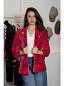 Kimono Blazer Velvet Fucsia.